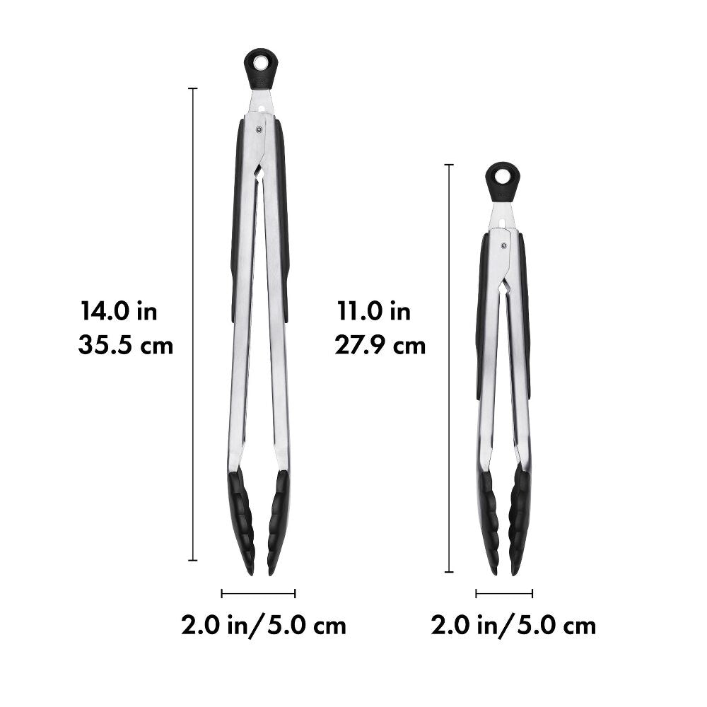 2-Piece Tongs with Nylon Heads Set U2