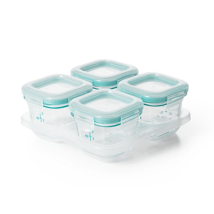 4 oz Glass Baby Blocks™ Freezer Storage Containers V4