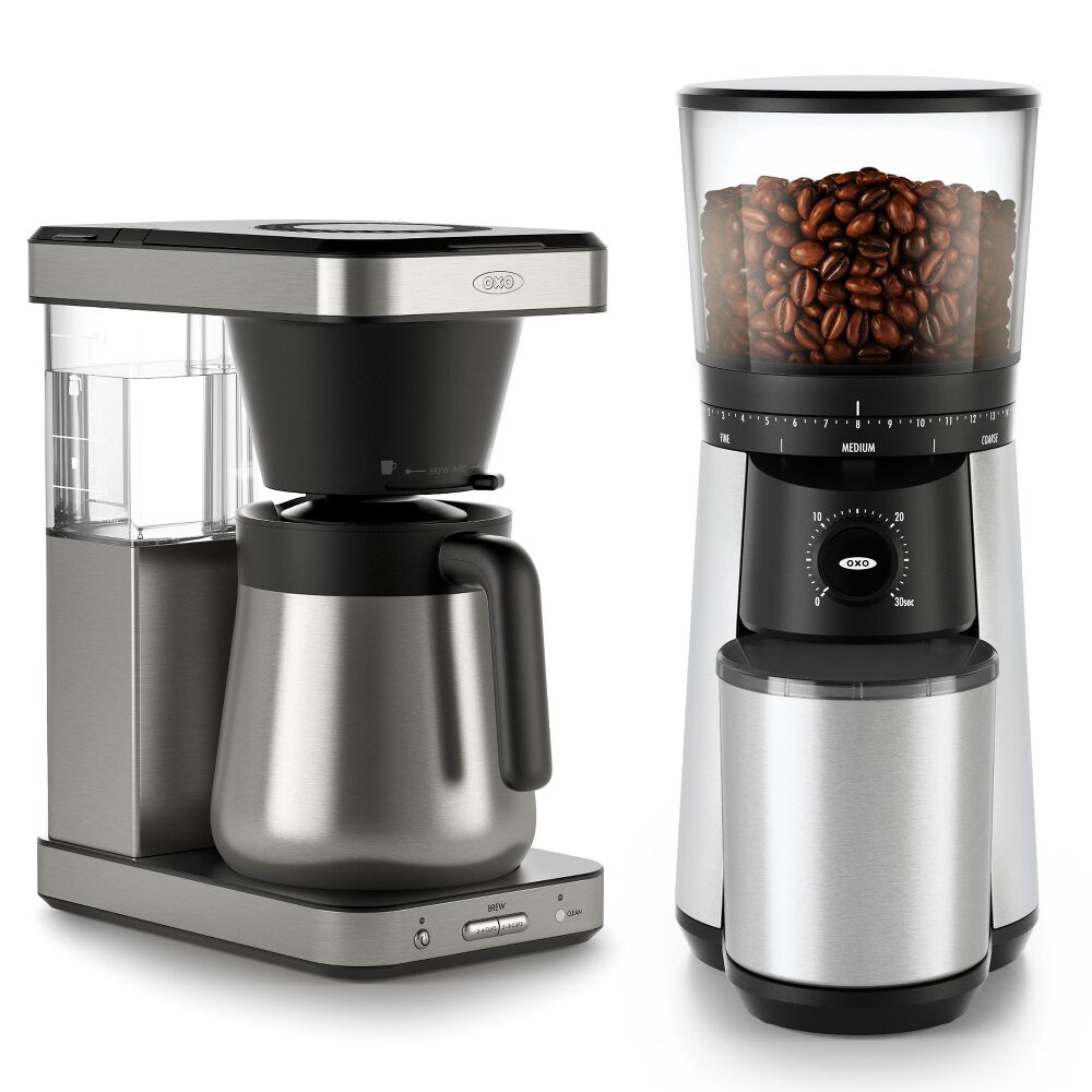 8-Cup Coffee Maker & Conical Burr Coffee Grinder Bundle N8