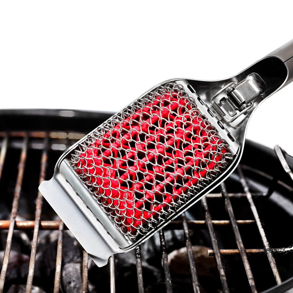 Coiled Grill Brush With Replaceable Head L3