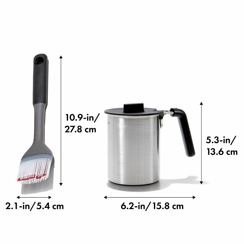 Grilling Basting Pot and Brush Set I5