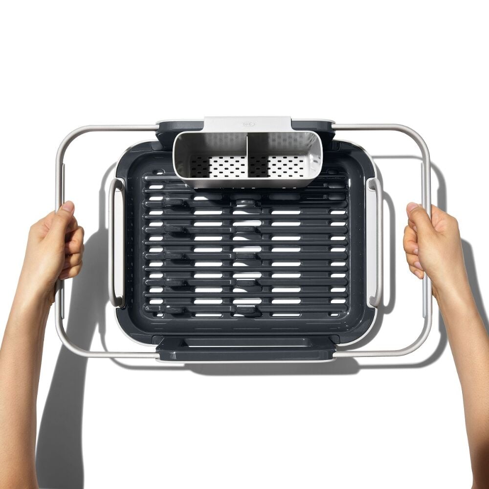 Over-the-sink Aluminum Dish Rack U4