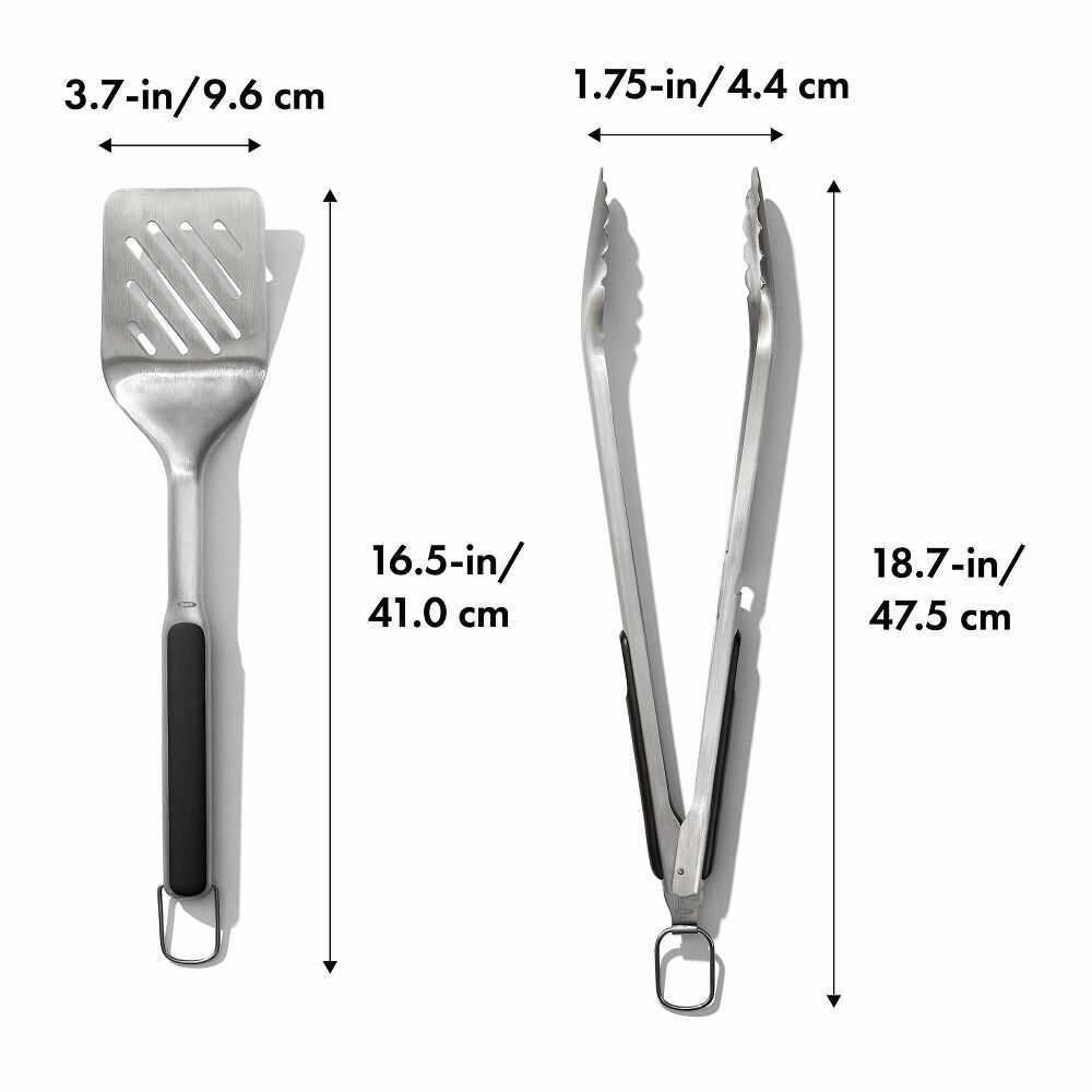 OXO Good Grips Grilling Turner and Tongs Set A6