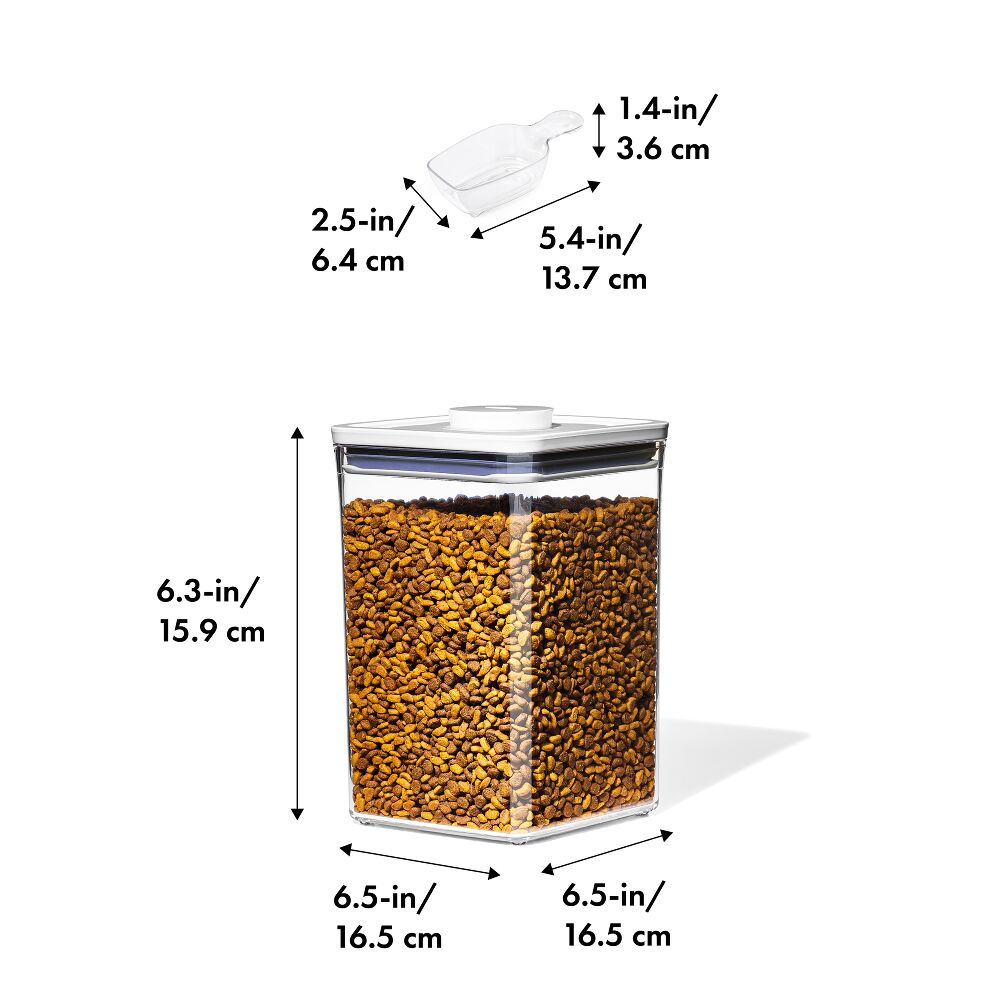 OXO Good Grips Pet POP Container – 4.4 Qt/4.2 L with Scoop Q2