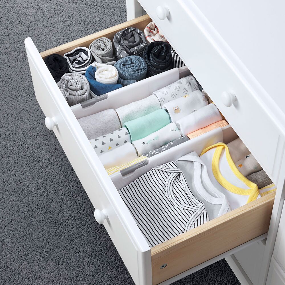OXO TOT Expandable Dresser Drawer Divider - 4 Pack X7