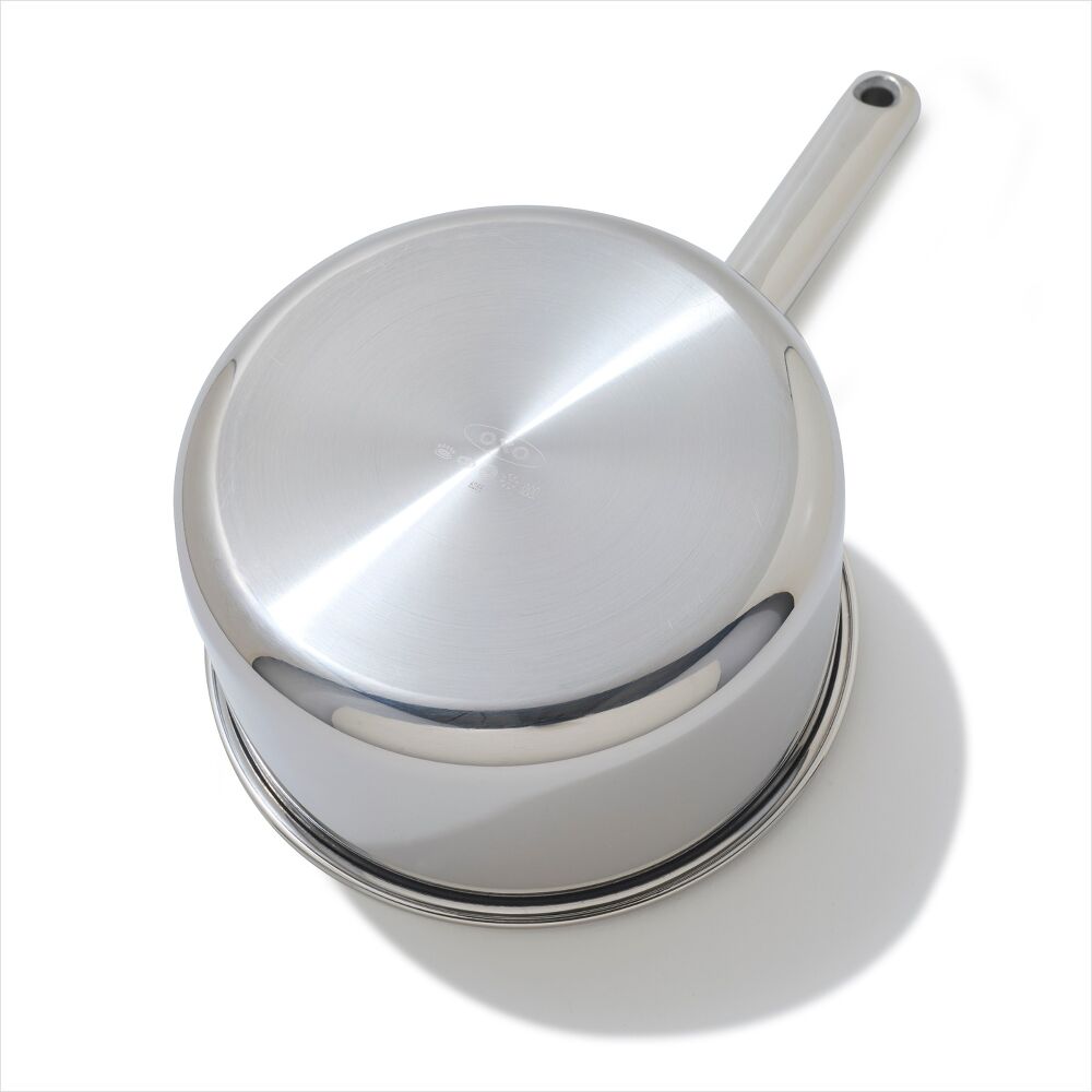 Trident Hybrid Non-Stick Stainless Steel 2.5 Qt Saucepan with Lid O9