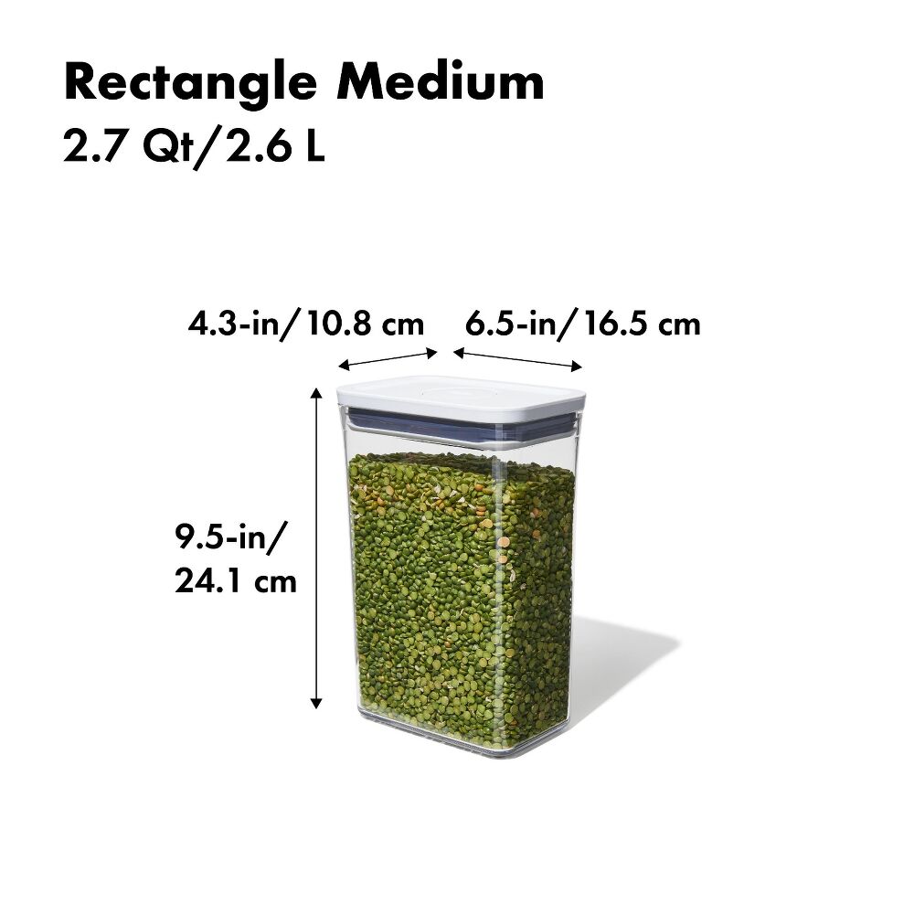 POP Container - Rectangle Medium (2.7 Qt/2.6 L) H8
