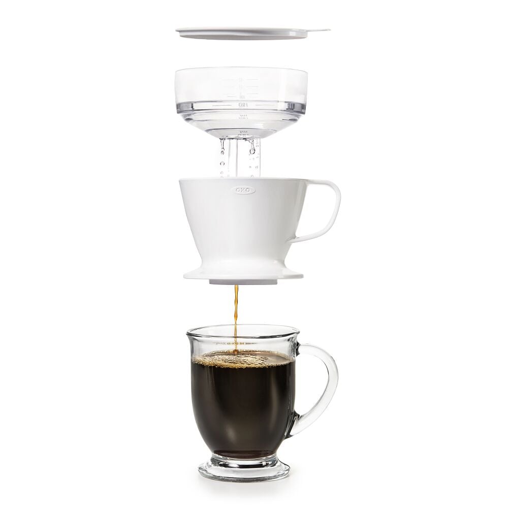 Pour-Over Coffee Maker with Water Tank Y0