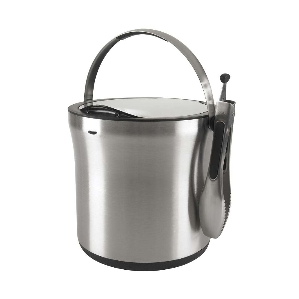 Steel Ice Bucket & Tong Set S3