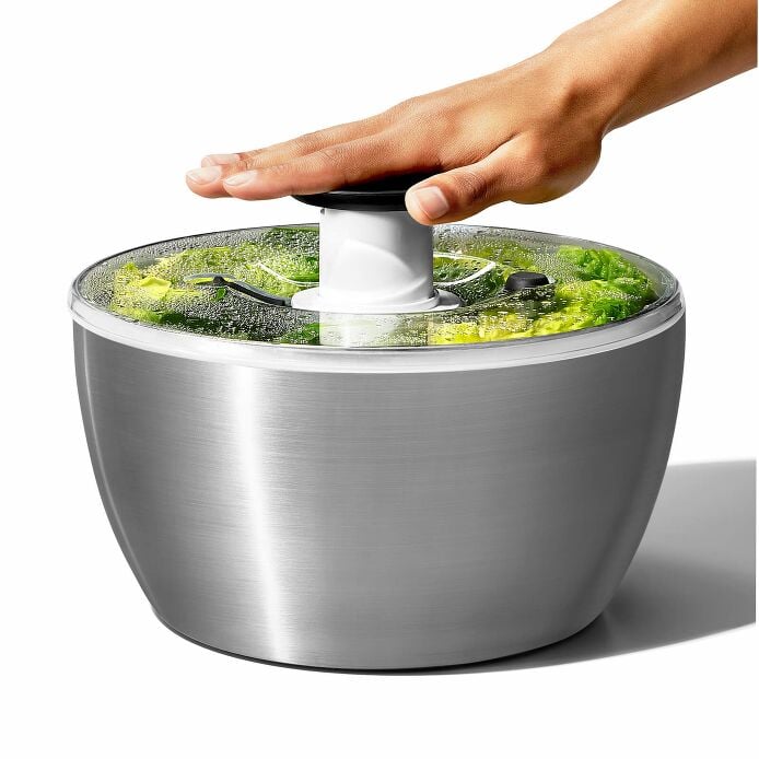 Steel Salad Spinner D9