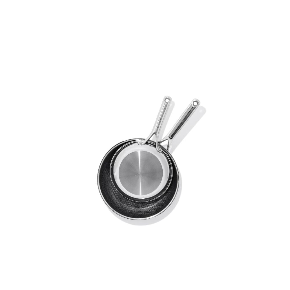 Trident Hybrid Non-Stick Stainless Steel 2-Piece Frypan Set N4