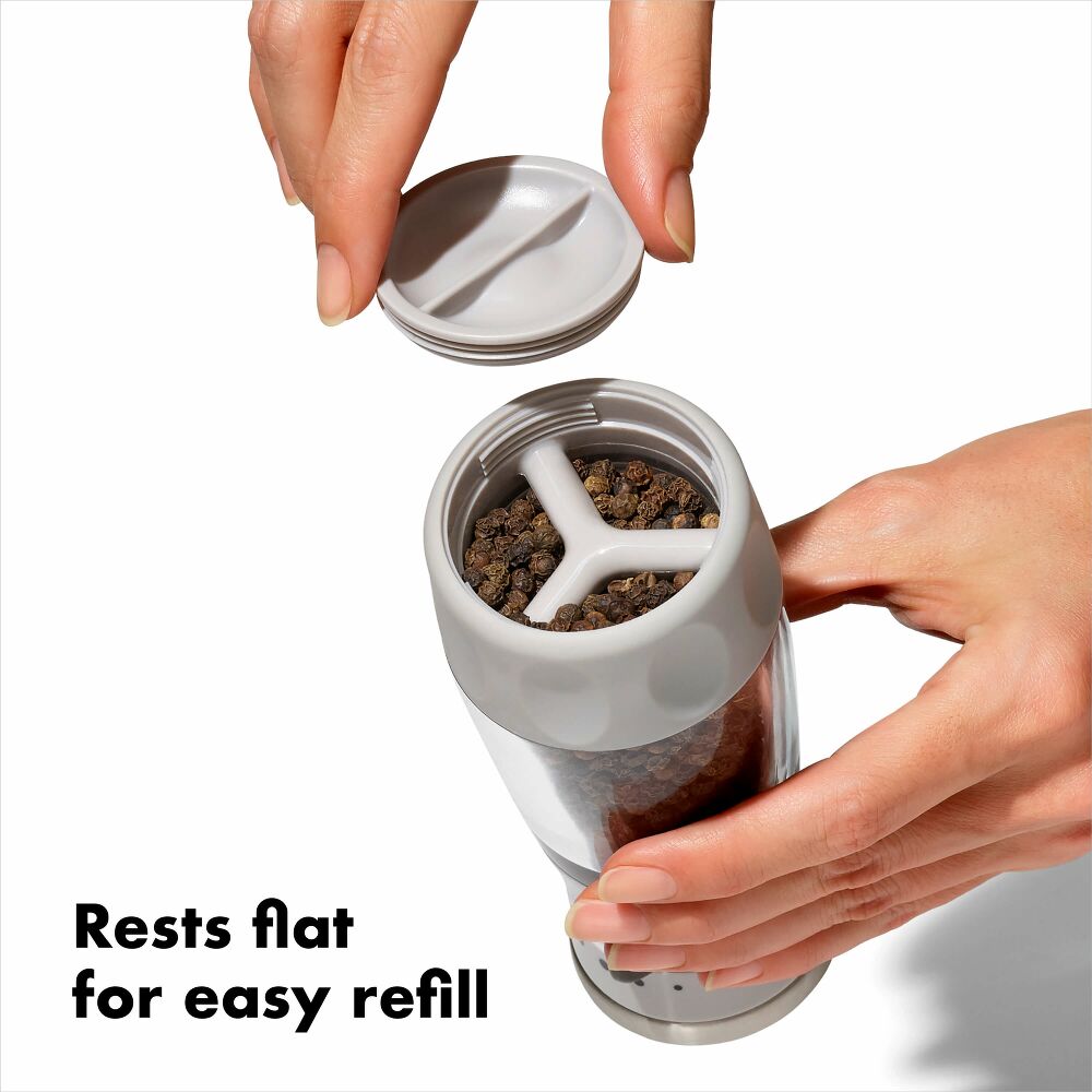 Contoured Mess-Free Pepper Grinder P2