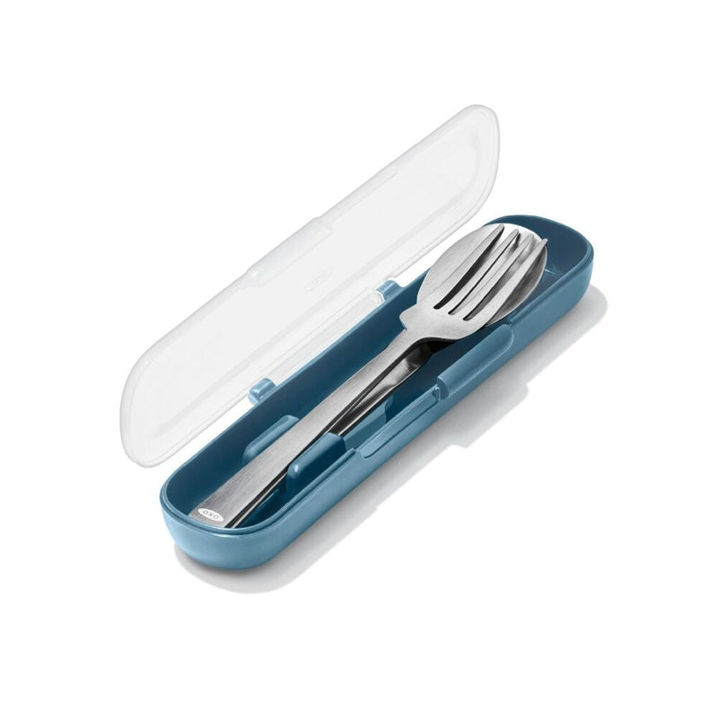 Prep & Go Stainless Steel Utensils With Case - Ocean Blue E9