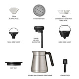 12-Cup Coffee Maker with Podless Single-Serve Function C4