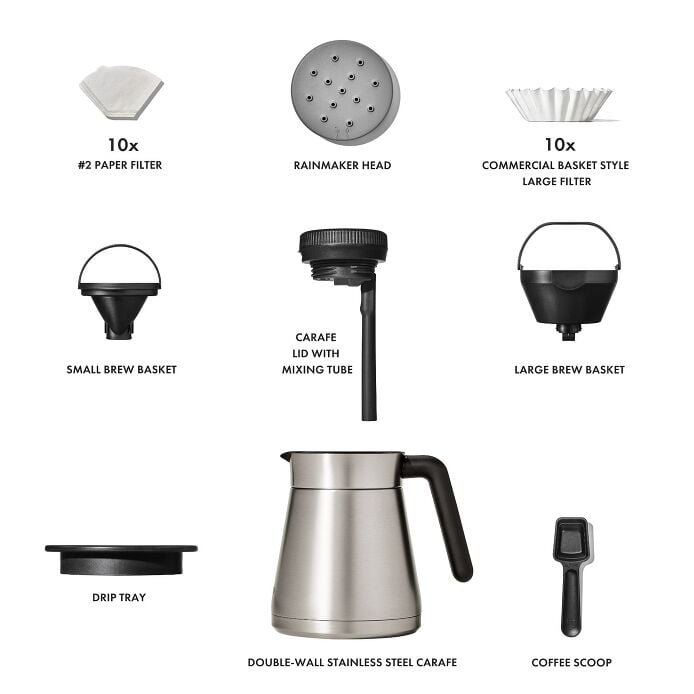 12-Cup Coffee Maker with Podless Single-Serve Function C4