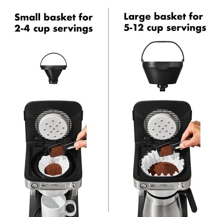 12-Cup Coffee Maker with Podless Single-Serve Function C4