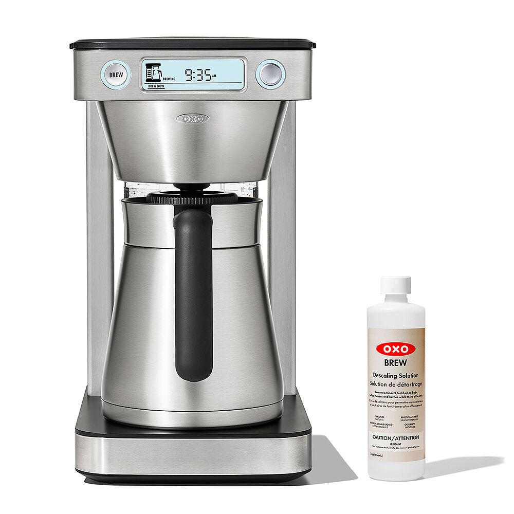 12-Cup Coffee Maker with Podless Single-Serve Function & Descaling Solution Bundle O4