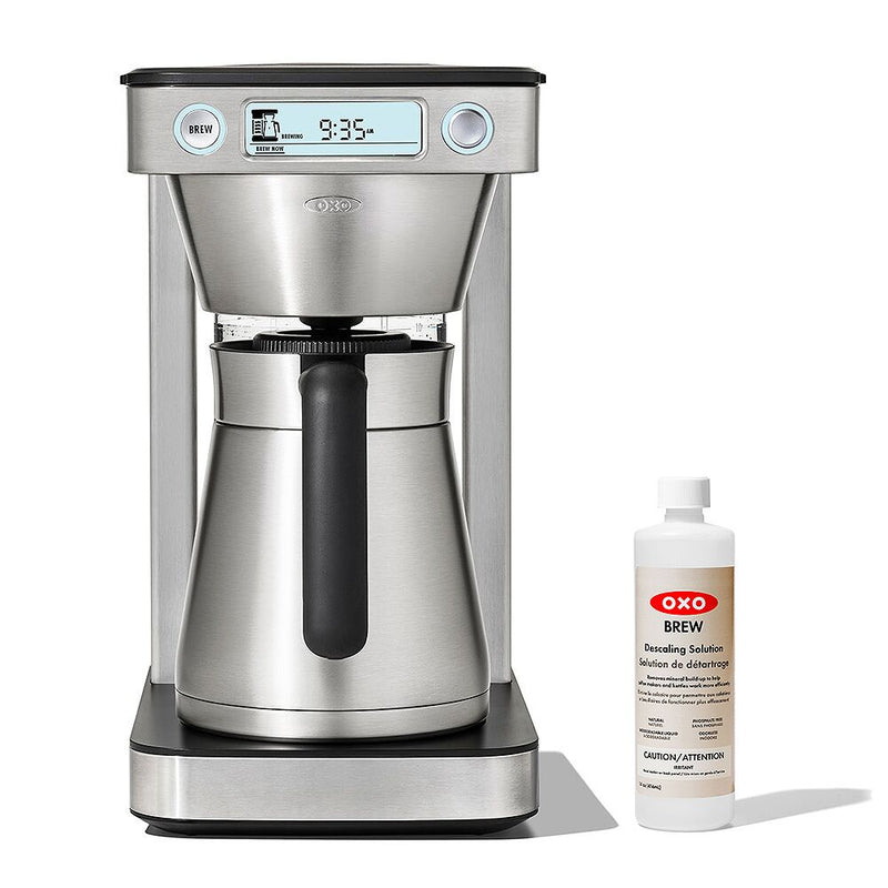 12-Cup Coffee Maker with Podless Single-Serve Function & Descaling Solution Bundle O4