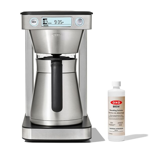 12-Cup Coffee Maker with Podless Single-Serve Function & Descaling Solution Bundle O4