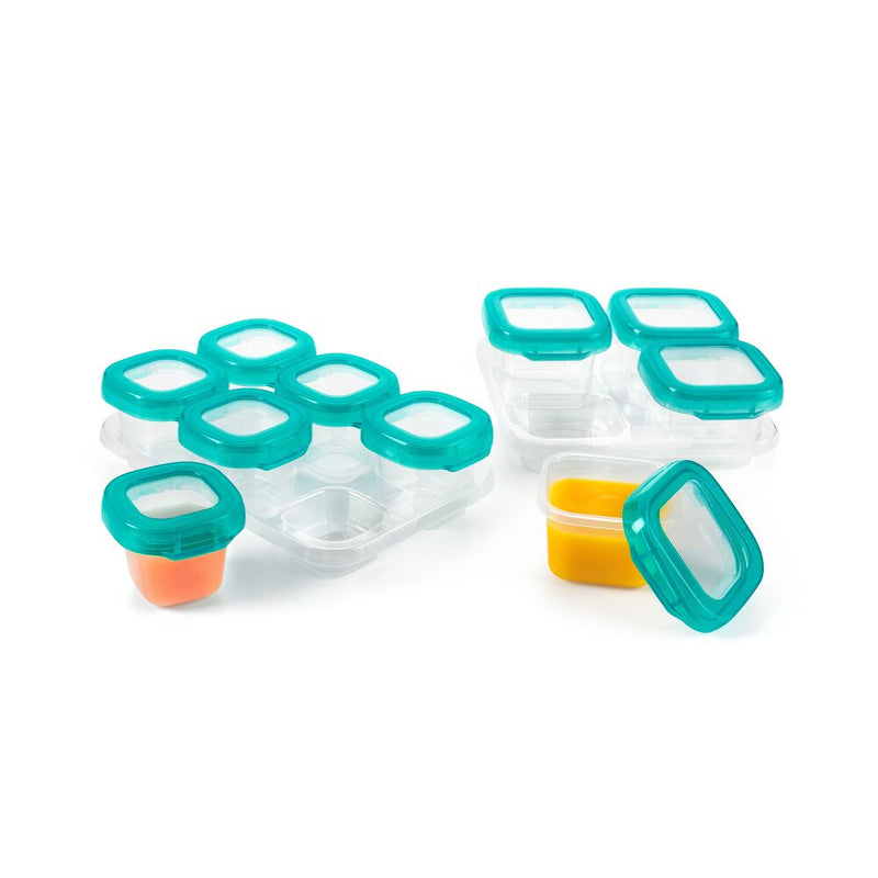 12-Piece Baby Blocks™ Plastic Freezer Storage Container Set - Tot Teal A3