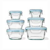 12-Piece Smart Seal Glass Container Set - Arctic Blue A2