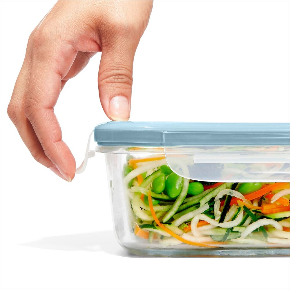 16-Piece Smart Seal Glass Everyday Container Set - Arctic Blue W2