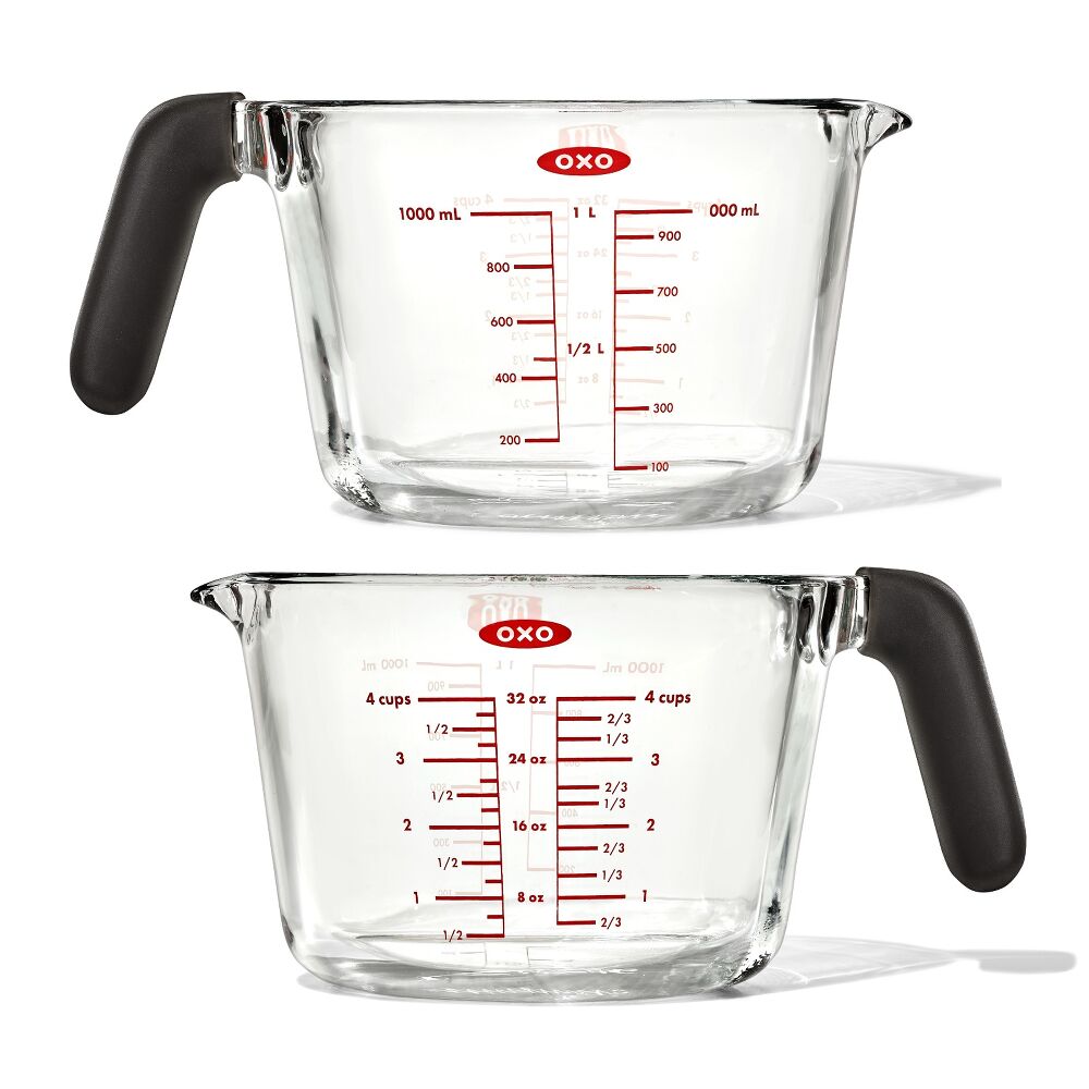 2-Cup and 4-Cup Glass Measuring Cup Set M1