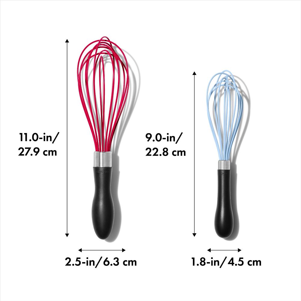 2 Pc Silicone Whisk Set P1