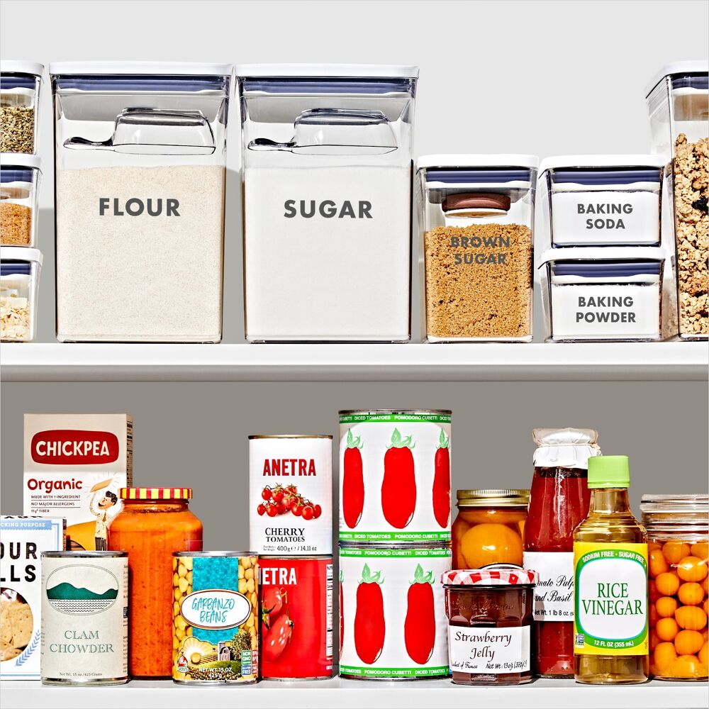 2-Piece Prelabeled POP Container Set with Scoop O8