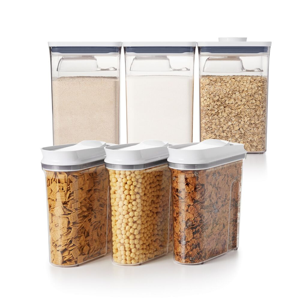 3 Piece Cereal Dispenser Set & 6-Piece POP Container Set Bundle Q4
