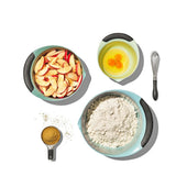 3 Piece Mixing Bowl Set - Cadet Blue, Tower Grey, Jade O0