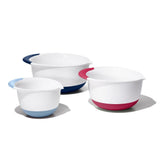3 Piece Mixing Bowl Set New Colored Handles H1