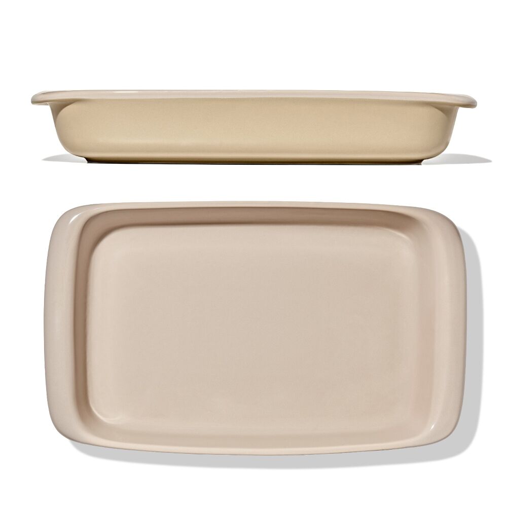 3 Qt Rectangular Stoneware Baking Dish H9