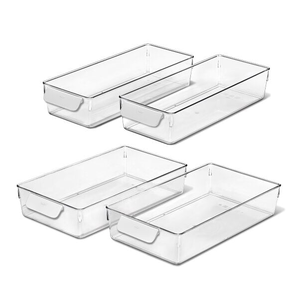 4 Piece Refrigerator Storage Bin Starter Set R9