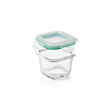 4 Piece Smart Seal Glass Mini Square Container Set O3
