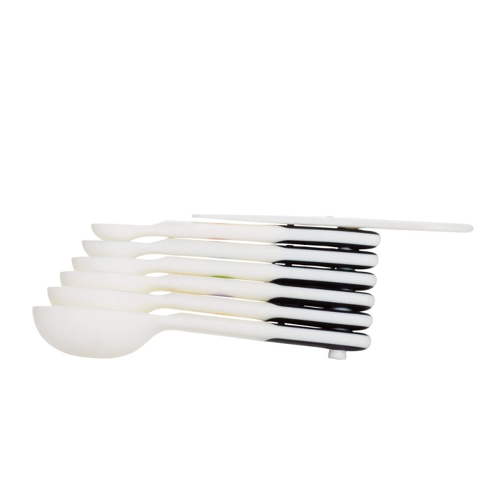 7 Piece Plastic Measuring Spoons - White H7