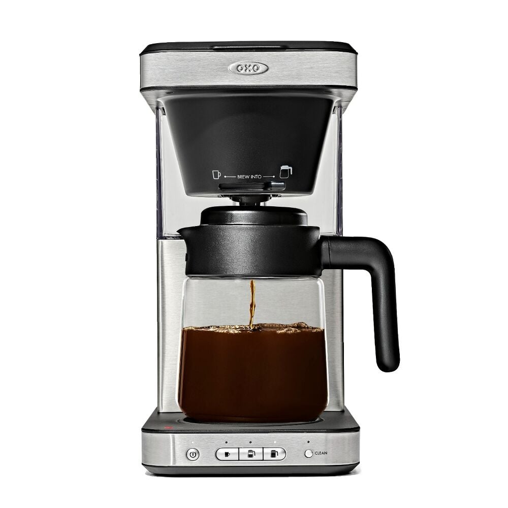 8-Cup Coffee Maker with Podless Single-Serve Function and Glass Carafe Y6