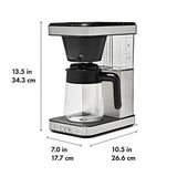 8-Cup Coffee Maker with Podless Single-Serve Function and Glass Carafe Y6