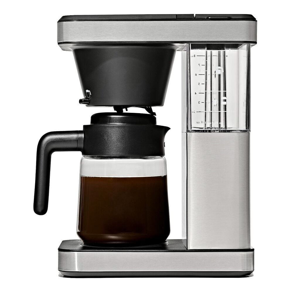 8-Cup Coffee Maker with Podless Single-Serve Function and Glass Carafe Y6