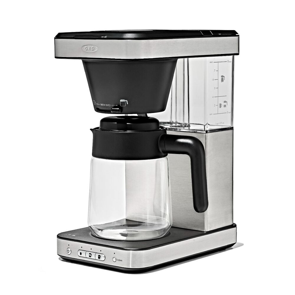 8-Cup Coffee Maker with Podless Single-Serve Function and Glass Carafe Y6