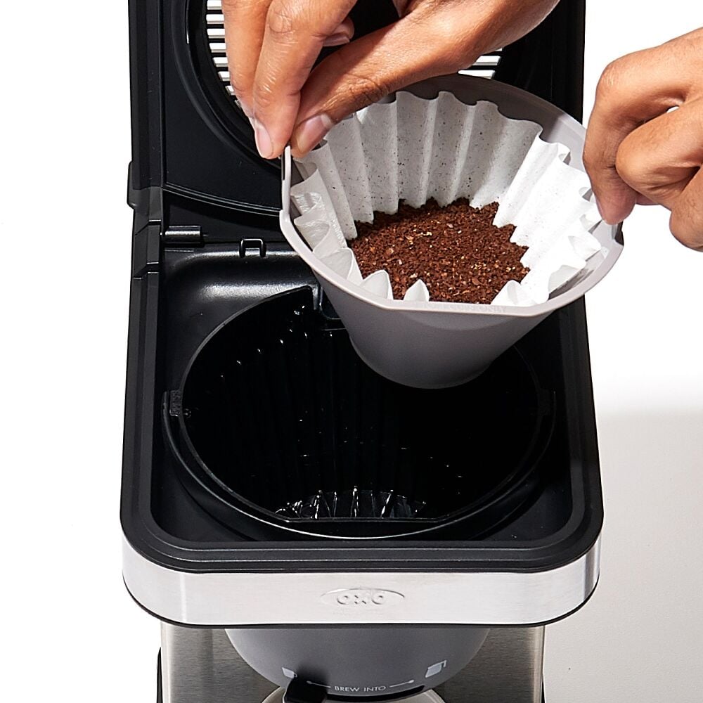 8-Cup Coffee Maker with Podless Single-Serve Function and Glass Carafe Y6