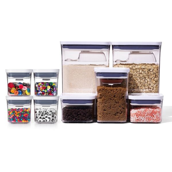 8-Piece POP Container Baking Set & POP 4-Piece Mini Container Set Bundle W7