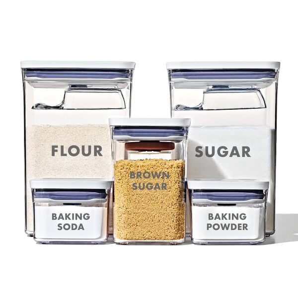8-Piece Prelabeled Baking POP Container Set P4