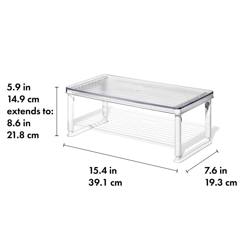 Adjustable Refrigerator Shelf Riser V4