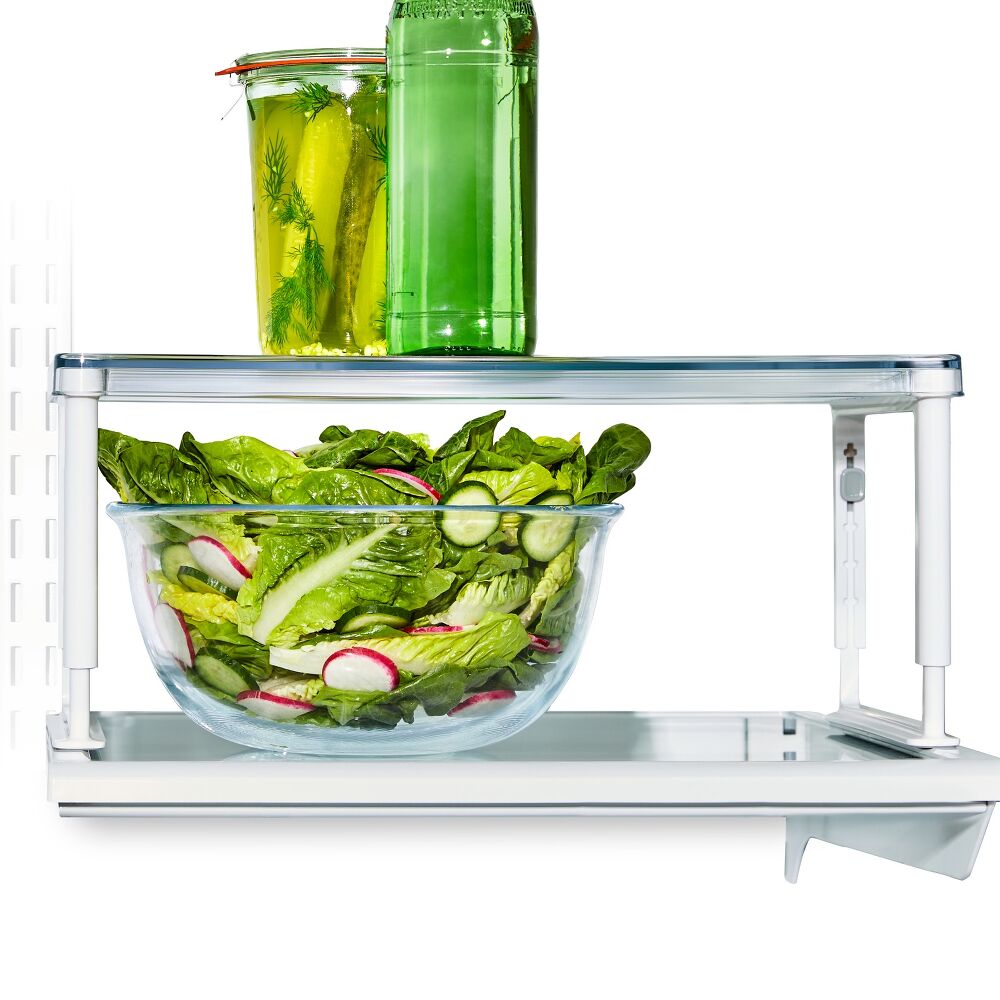 Adjustable Refrigerator Shelf Riser V4