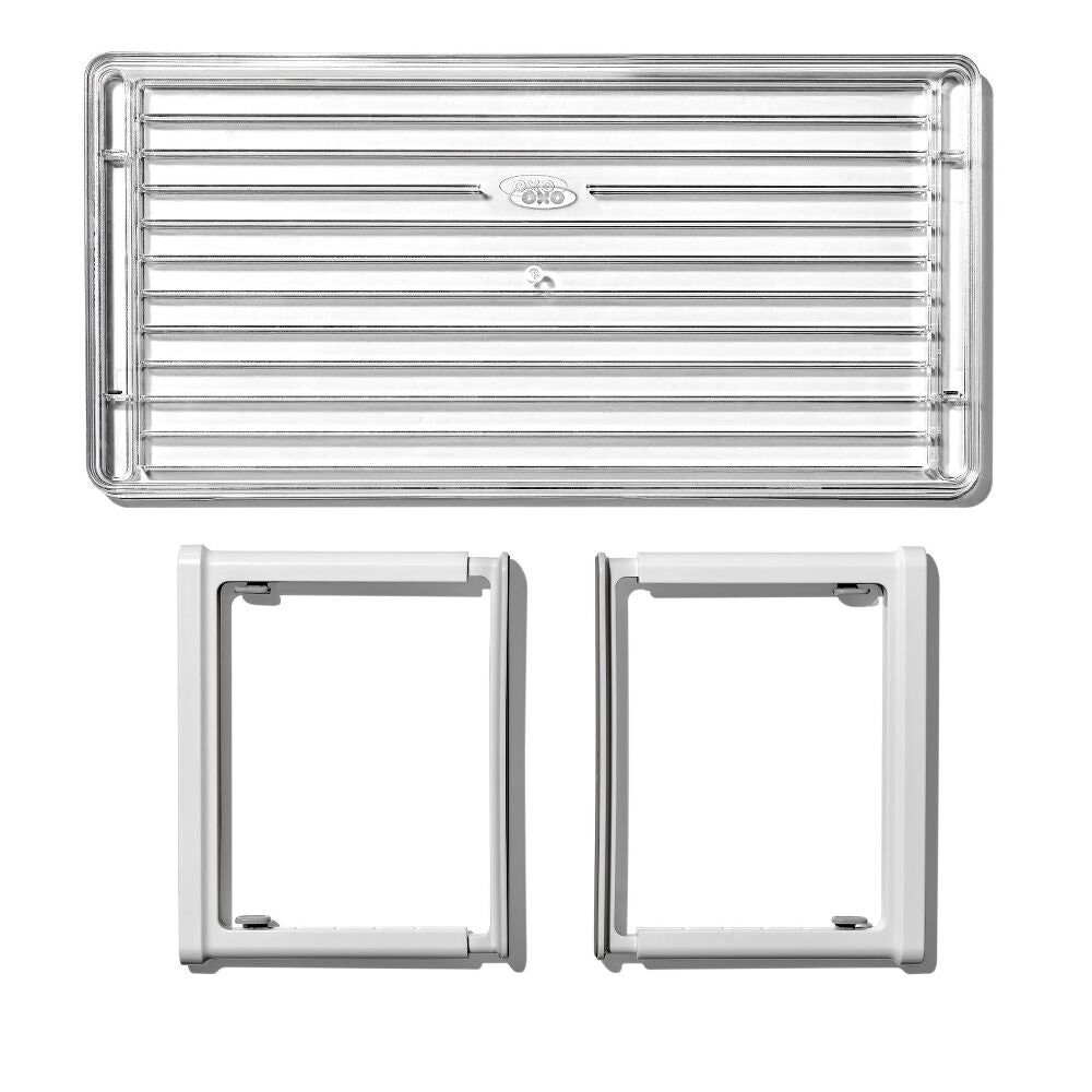 Adjustable Refrigerator Shelf Riser V4
