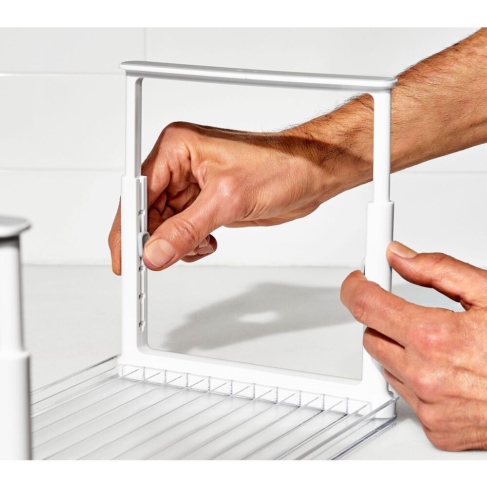 Adjustable Refrigerator Shelf Riser V4