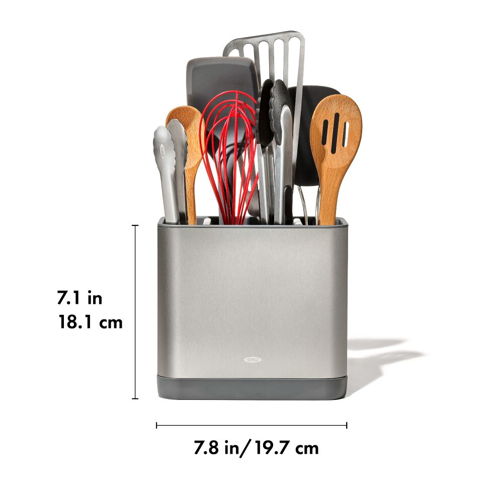 Adjustable Stainless Steel Utensil Holder - Large P9