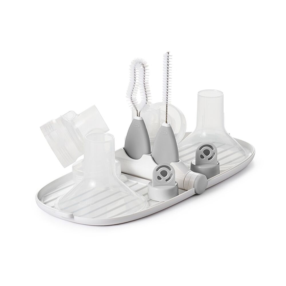 Breast Pump Parts Drying Rack with Detail Brushes H4