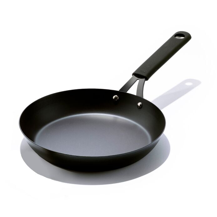 Carbon Steel Obsidian Series 10-Inch Frypan with Silicone Sleeve N4